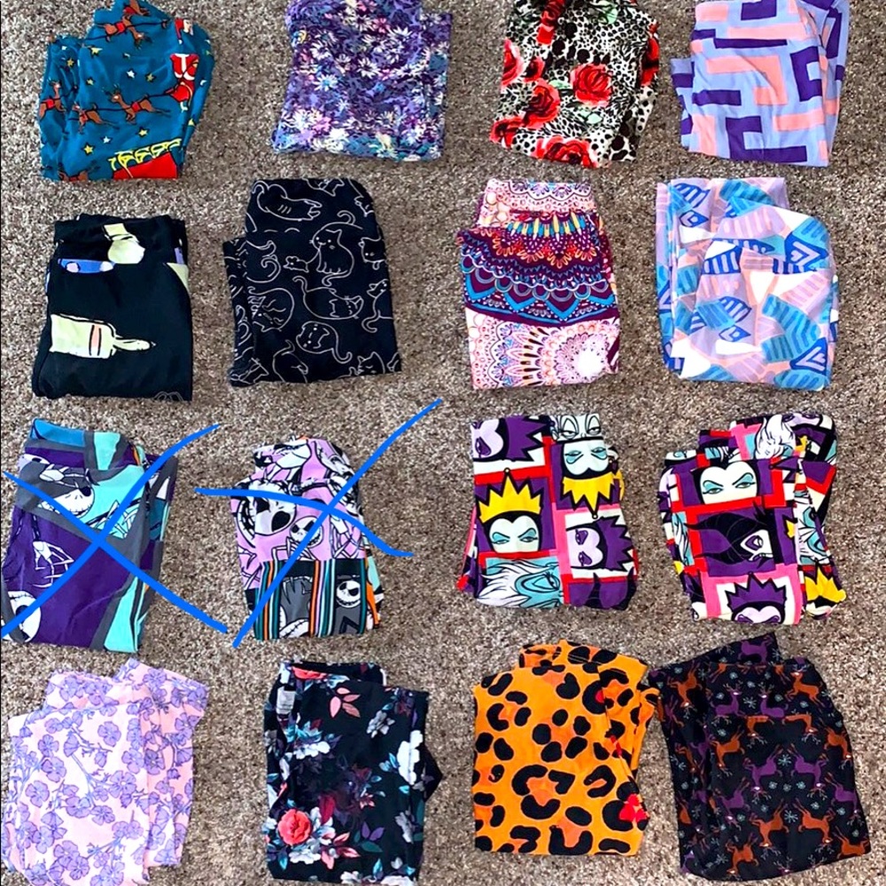 Lularoe l/xl leggings $5 or $25 for all 14
